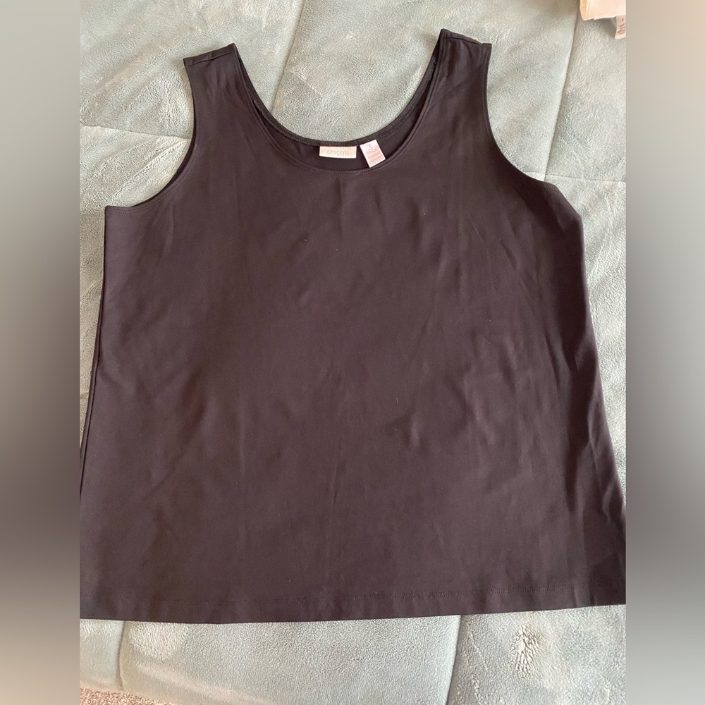 Chico’s black sleeveless shell or tank size 3 X